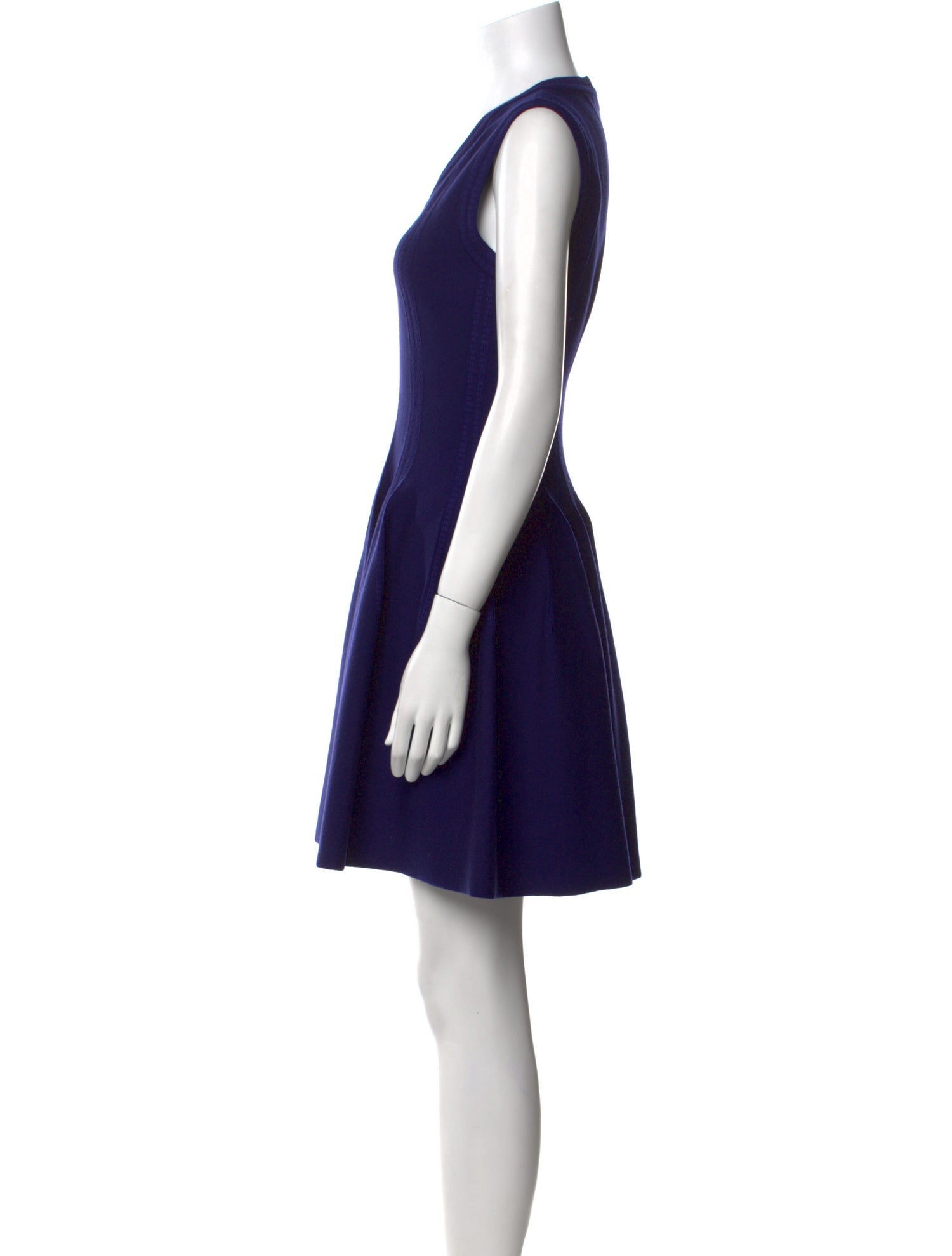 Alaïa V-Neck Mini Dress