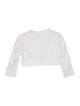 Alaïa Crew Neck Three-Quarter Sleeve Crop Top