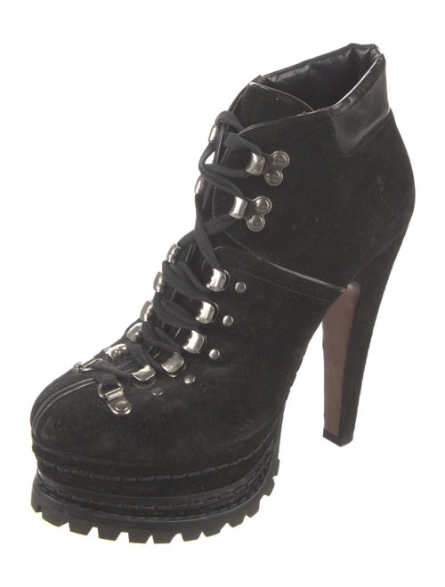 Alaïa Suede Lace-Up Boots
