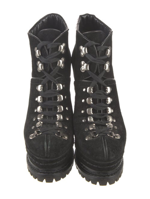 Alaïa Suede Lace-Up Boots