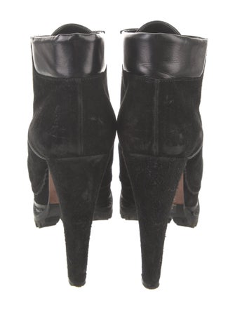 Alaïa Suede Lace-Up Boots