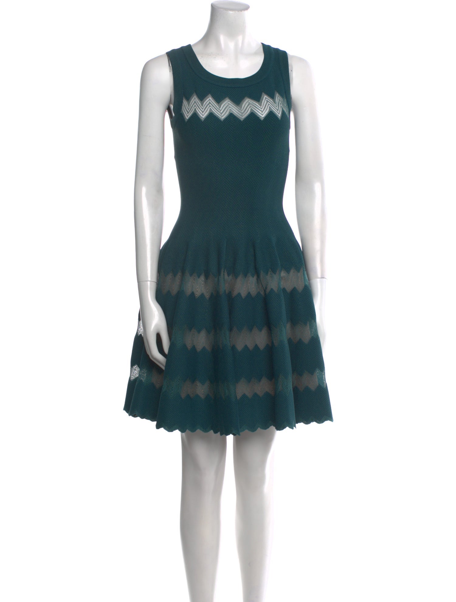 Alaïa Striped Mini Dress