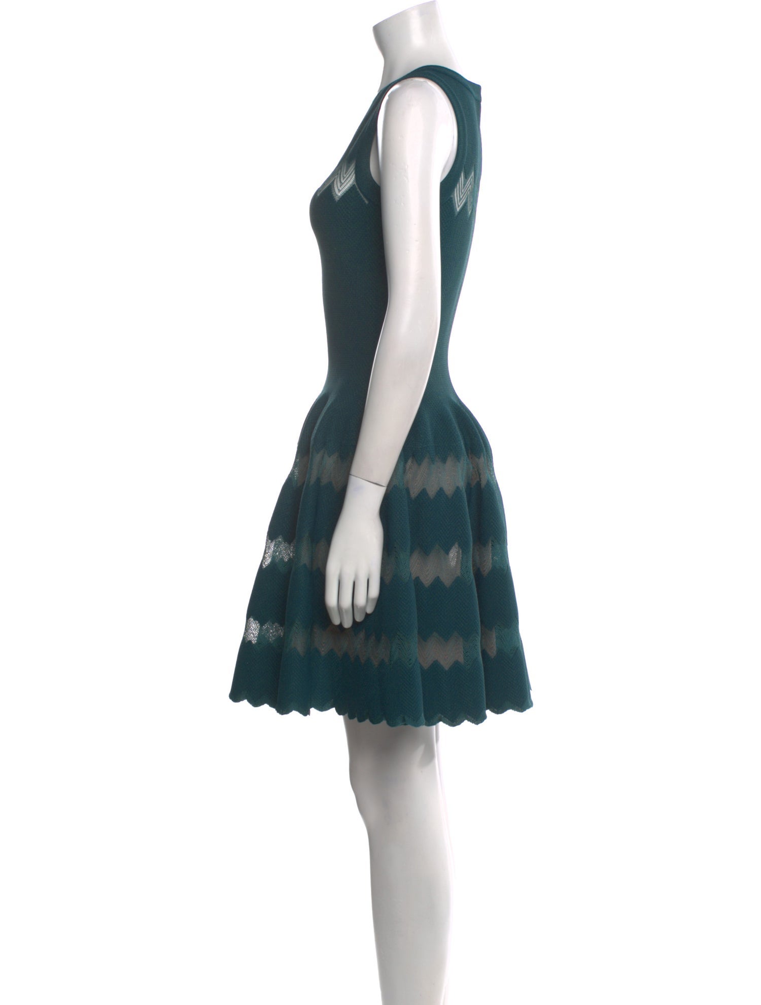 Alaïa Striped Mini Dress