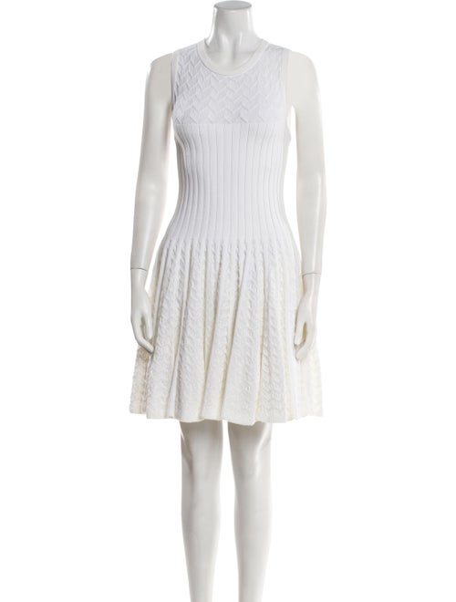 Alaïa Crew Neck Mini Dress