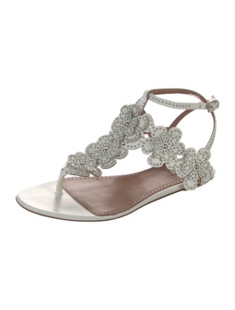 Alaïa Leather Studded Accents Gladiator Sandals