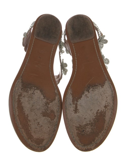 Alaïa Leather Studded Accents Gladiator Sandals