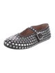 Alaïa Leather Crystal Embellishments Mary Jane Flats