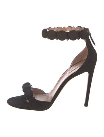 Alaïa Suede Studded Accents Sandals