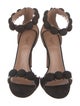 Alaïa Suede Studded Accents Sandals