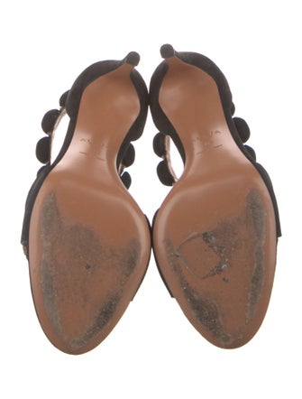 Alaïa Suede Studded Accents Sandals
