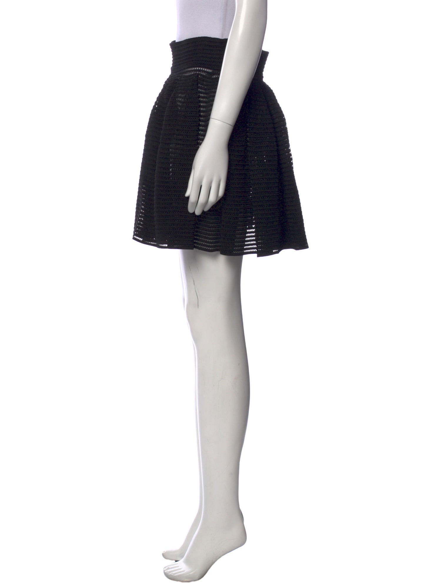 Alaïa Eyelet Trim Mini Skirt w/ Tags
