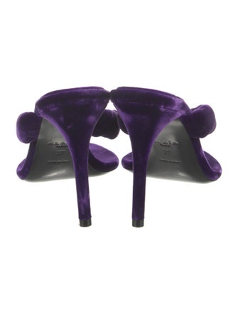 Alaïa Velvet Slides