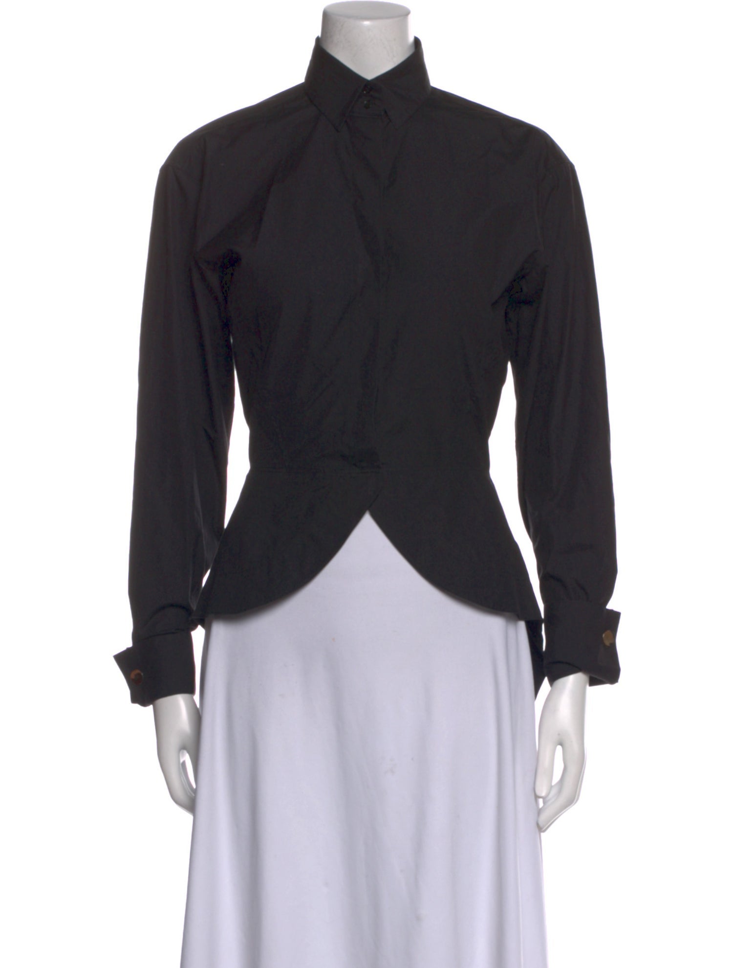 Alaïa Long Sleeve Button-Up Top