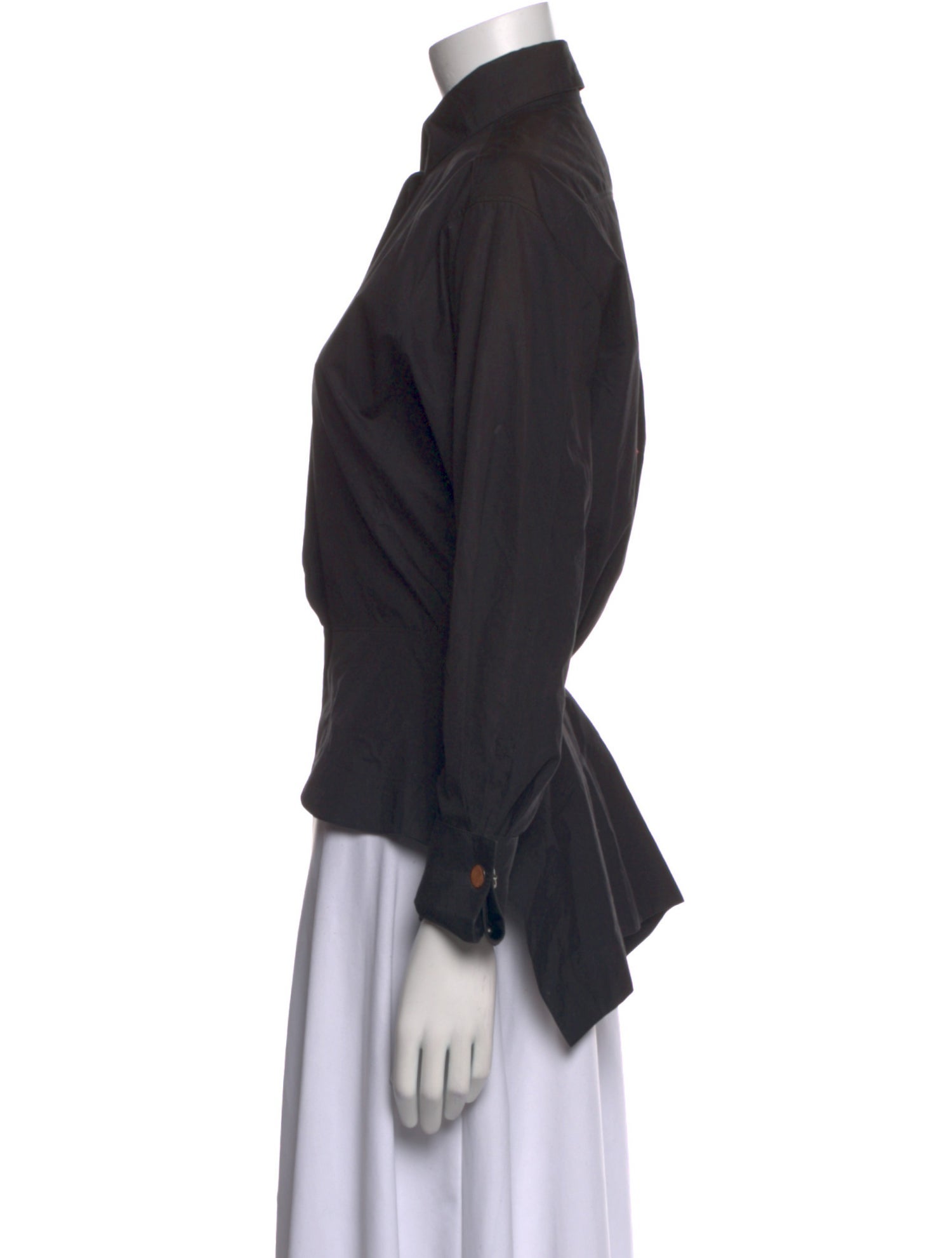 Alaïa Long Sleeve Button-Up Top