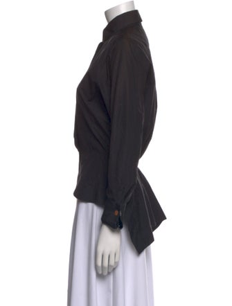 Alaïa Long Sleeve Button-Up Top