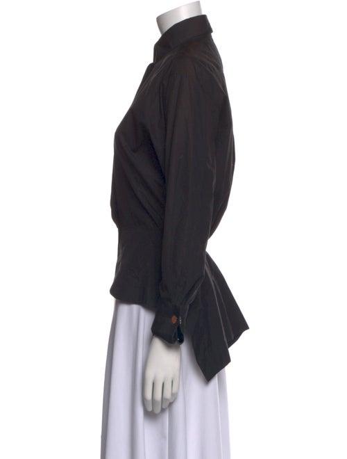 Alaïa Long Sleeve Button-Up Top