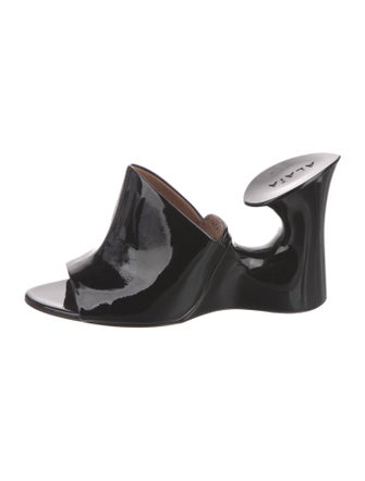 Alaïa Patent Leather Slides