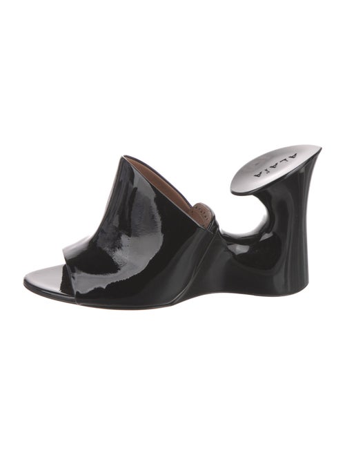 Alaïa Patent Leather Slides
