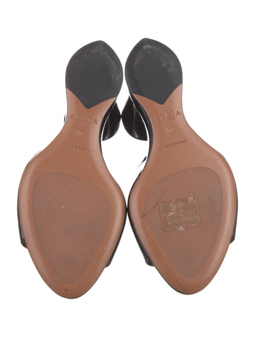 Alaïa Patent Leather Slides