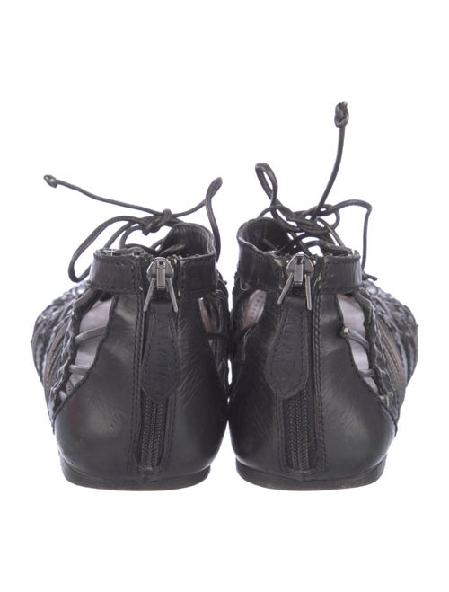 Alaïa Leather Gladiator Sandals