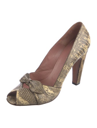 Alaïa Lizard Animal Print Pumps