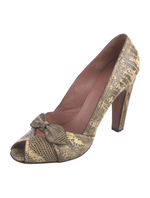 Alaïa Lizard Animal Print Pumps