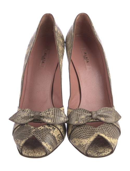 Alaïa Lizard Animal Print Pumps