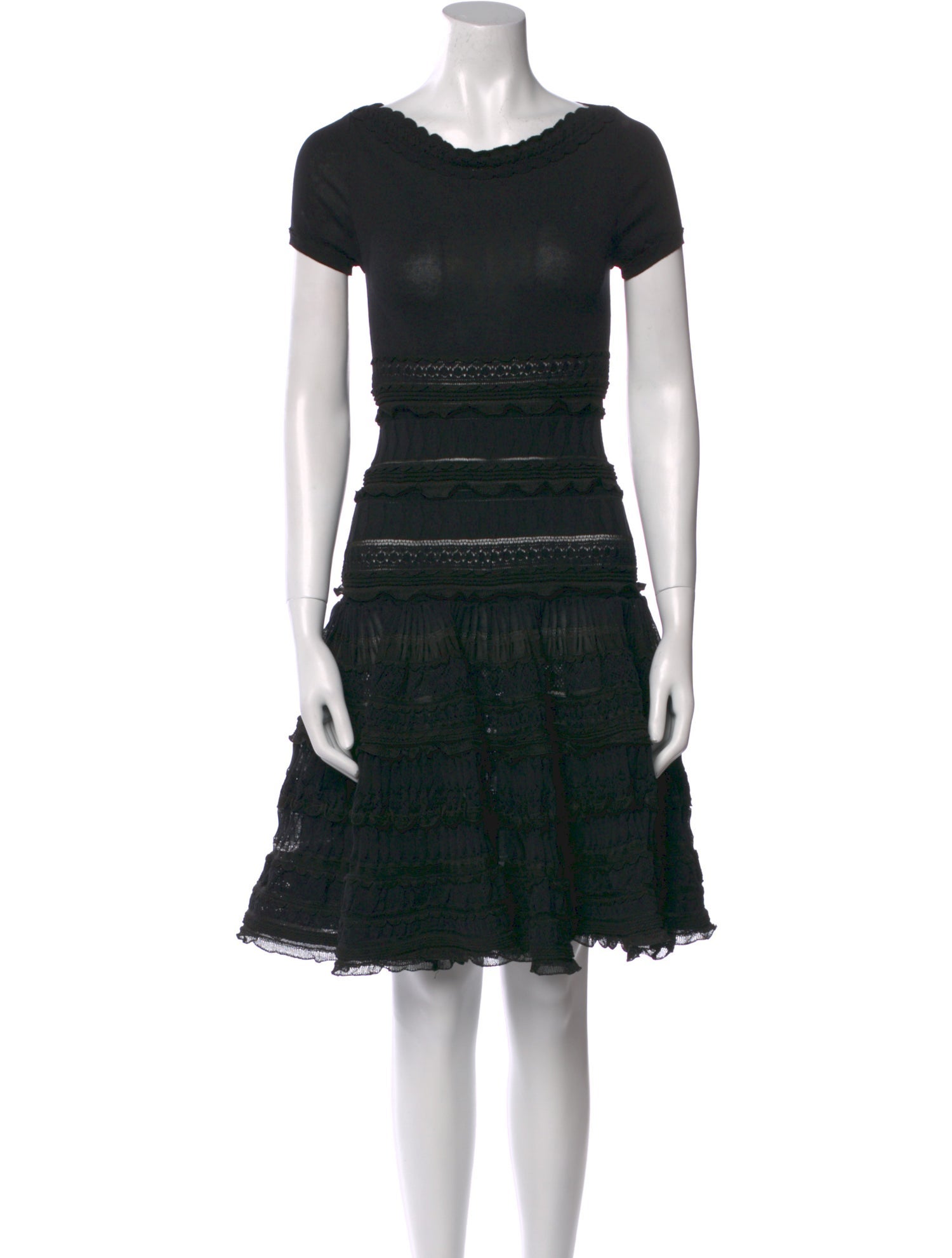 Alaïa Bateau Neckline Mini Dress