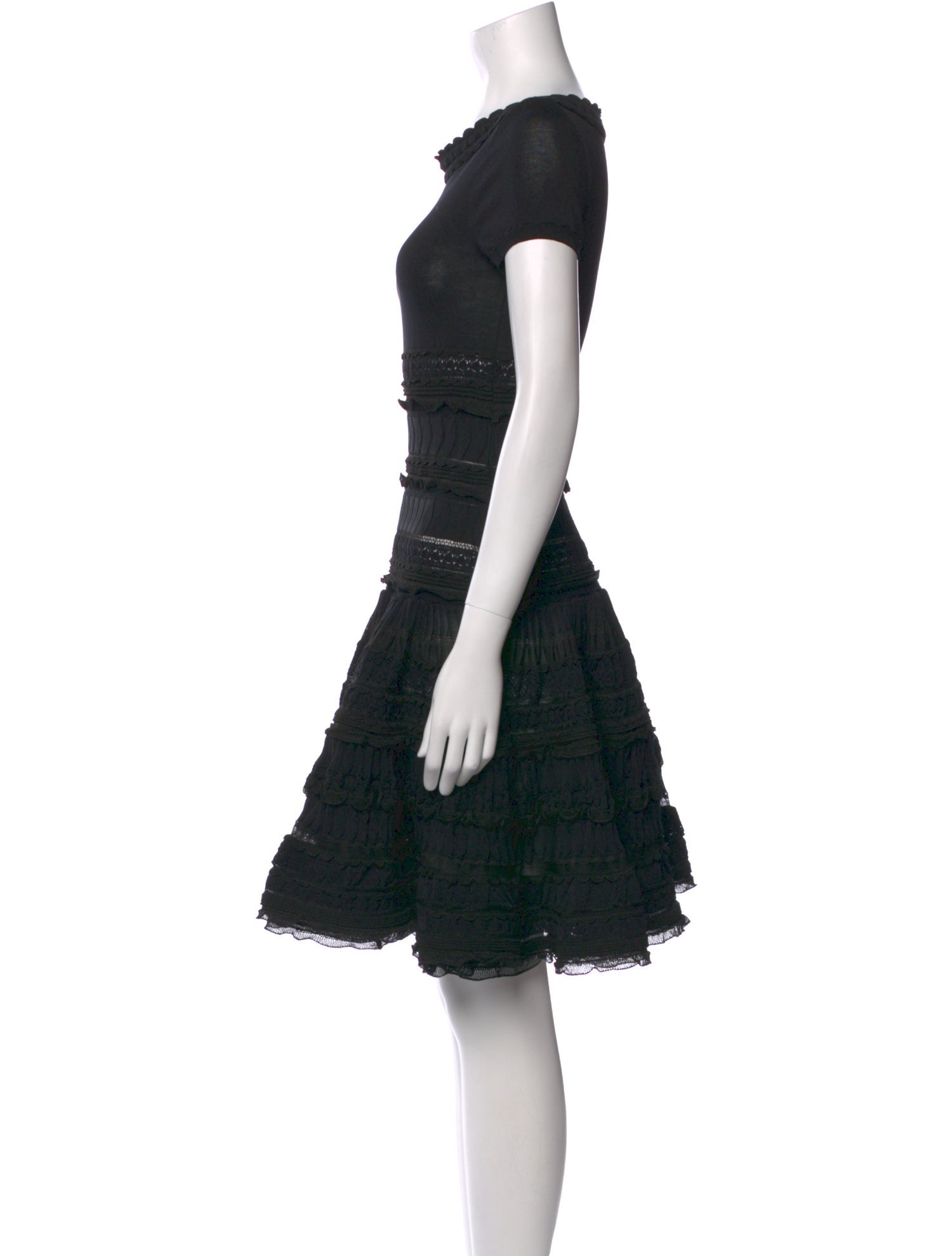 Alaïa Bateau Neckline Mini Dress