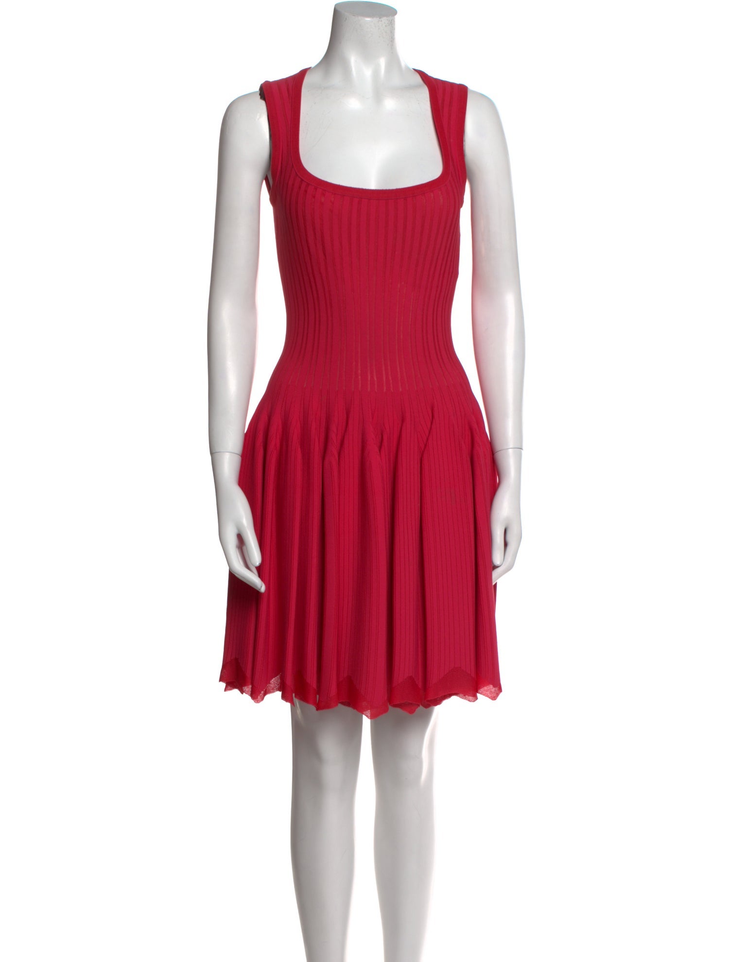 Alaïa Square Neckline Mini Dress