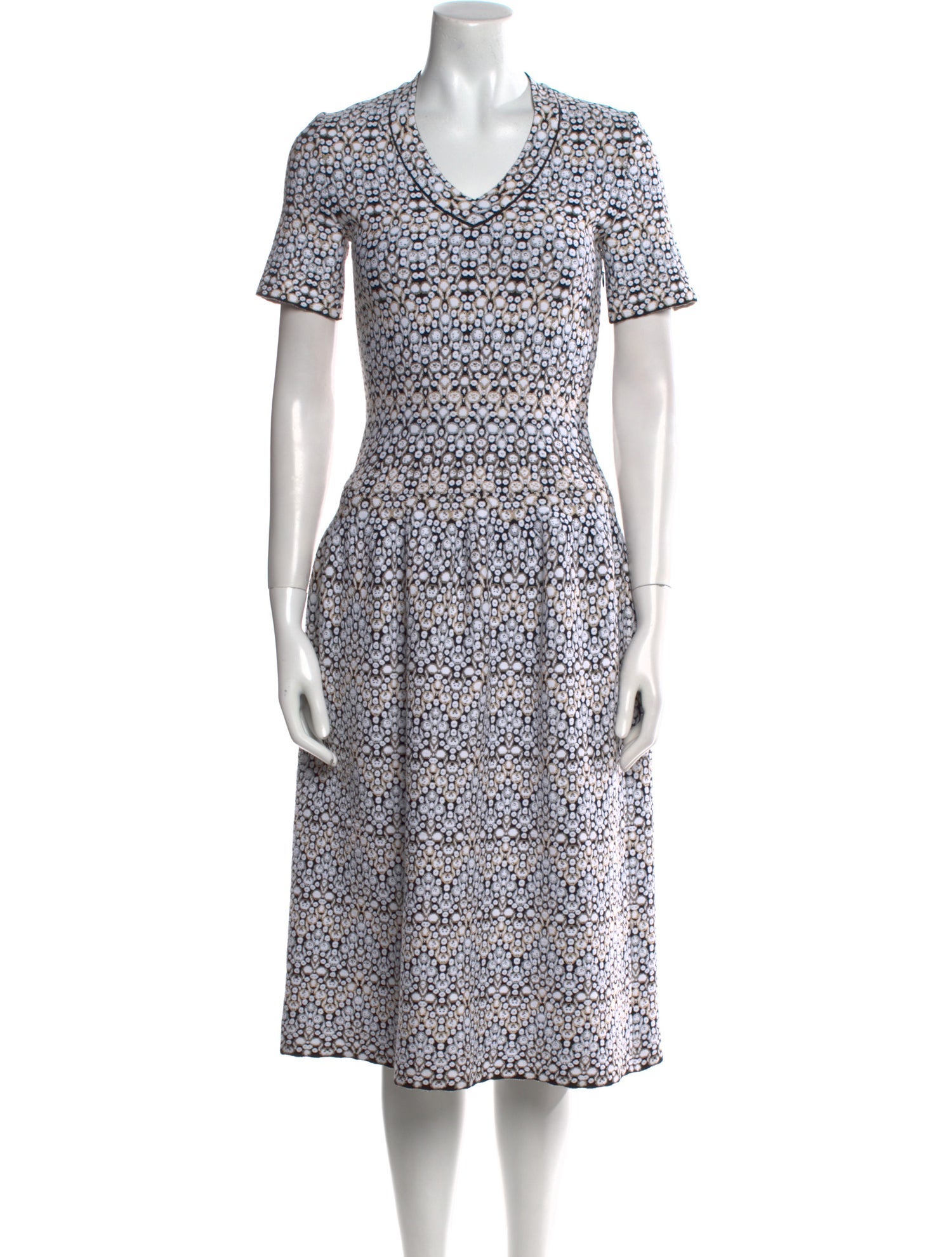 Alaïa Printed Midi Length Dress