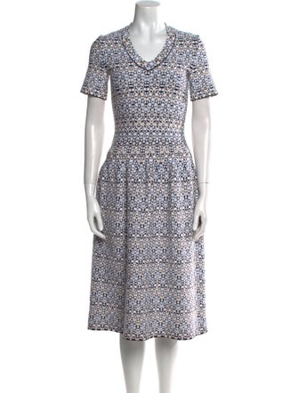 Alaïa Printed Midi Length Dress
