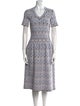 Alaïa Printed Midi Length Dress