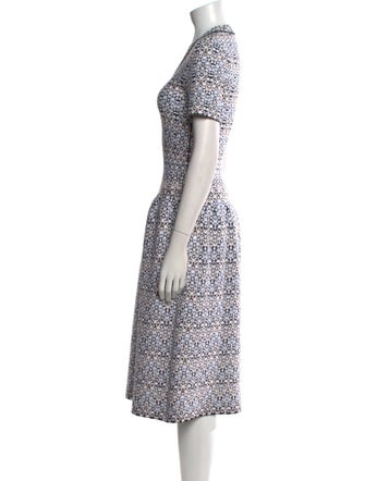 Alaïa Printed Midi Length Dress