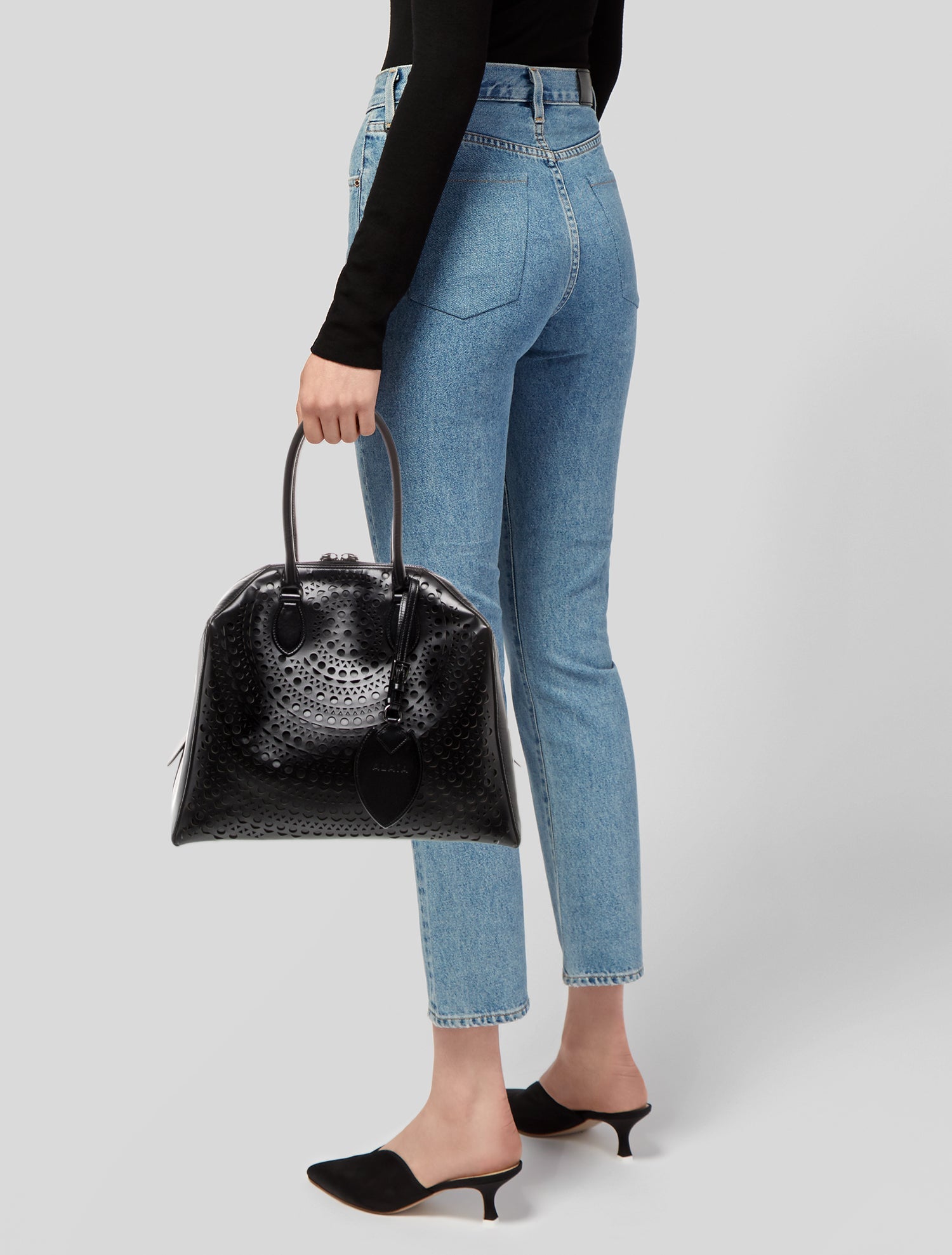 Alaïa Leather Top Handle Bag