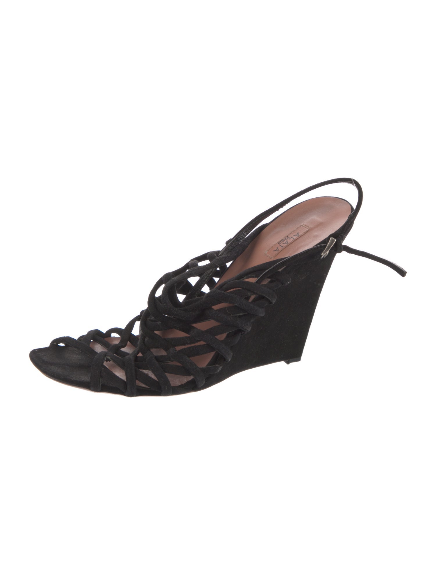 Alaïa Suede Slingback Sandals