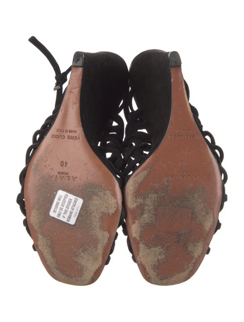 Alaïa Suede Slingback Sandals