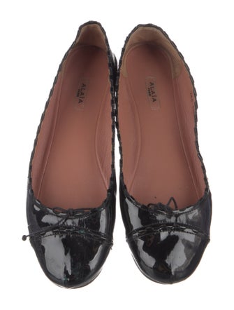 Alaïa Patent Leather Ballet Flats