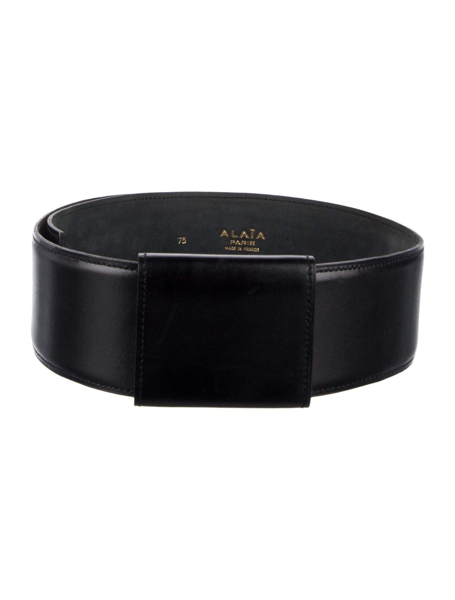 Alaïa Wide Leather Waist Belt