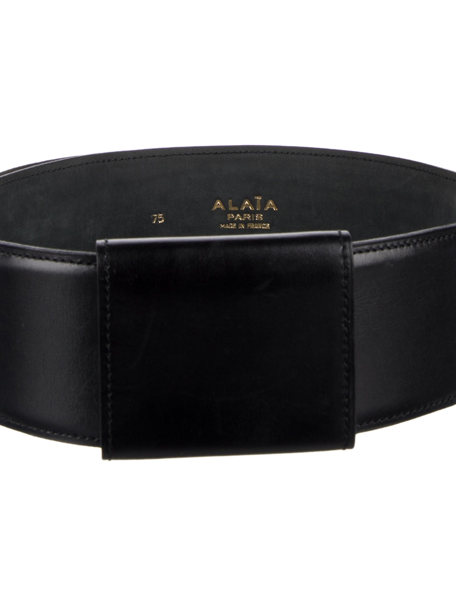 Alaïa Wide Leather Waist Belt