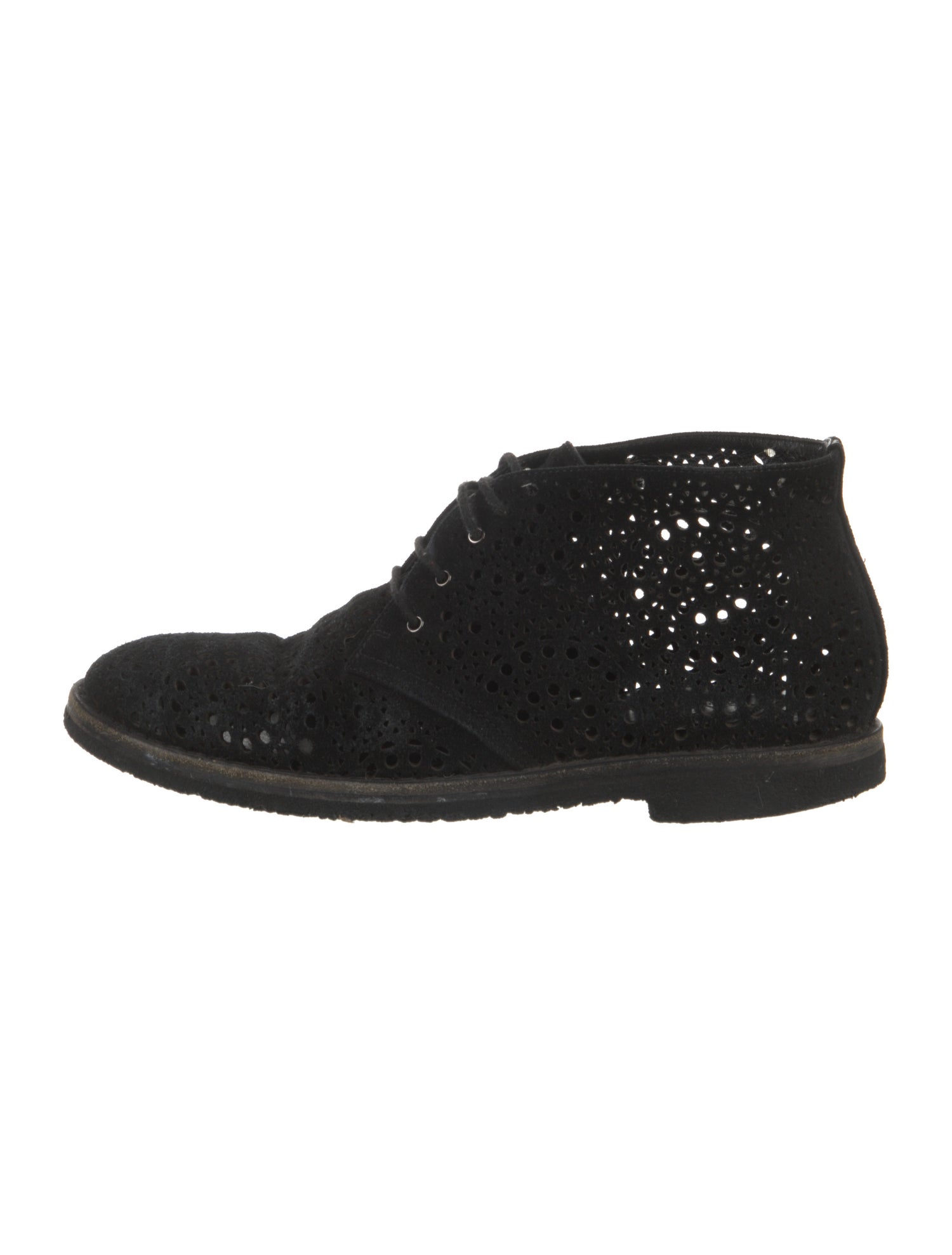 Alaïa Suede Eyelet Trim Sneakers