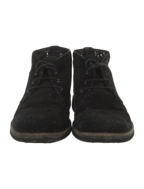 Alaïa Suede Eyelet Trim Sneakers