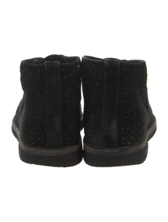 Alaïa Suede Eyelet Trim Sneakers