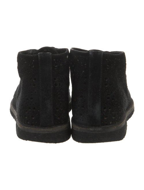 Alaïa Suede Eyelet Trim Sneakers