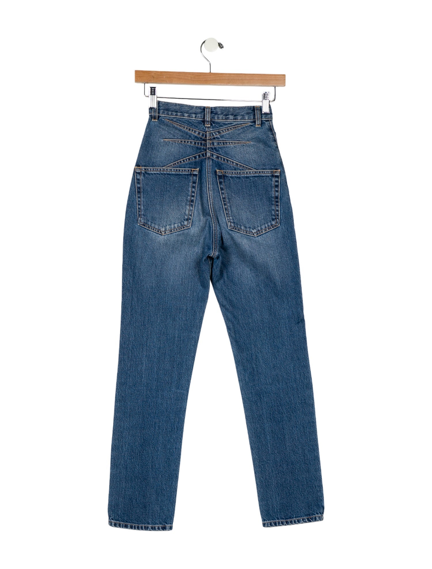 Alaïa High-Rise Straight Leg Jeans
