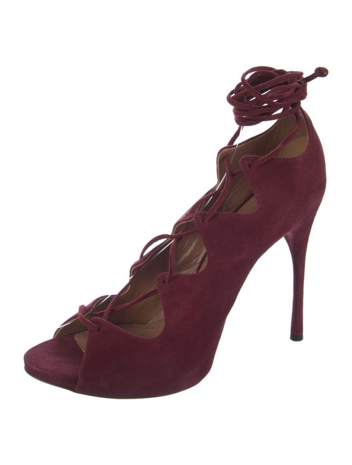 Alaïa Suede T-Strap Pumps