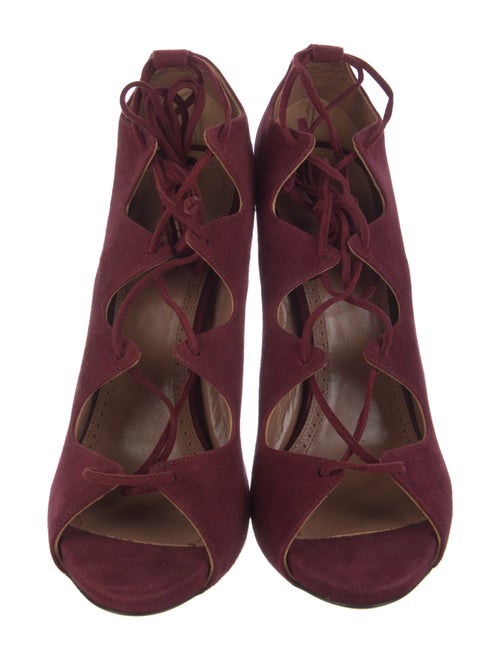 Alaïa Suede T-Strap Pumps