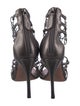 Alaïa Leather Chain-Link Accents Gladiator Sandals