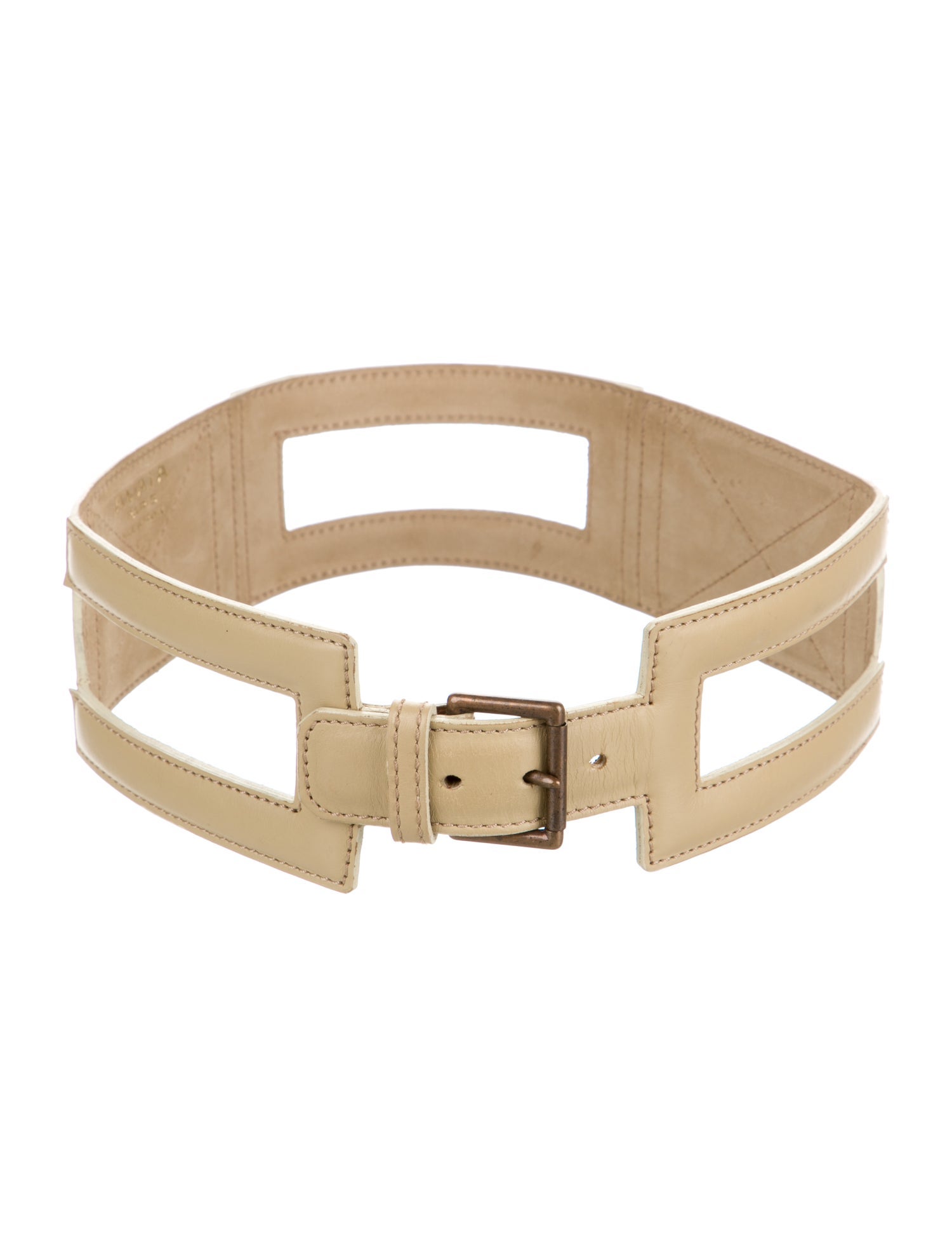 Alaïa Wide Leather Waist Belt