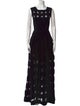 Alaïa Polka Dot Print Long Dress